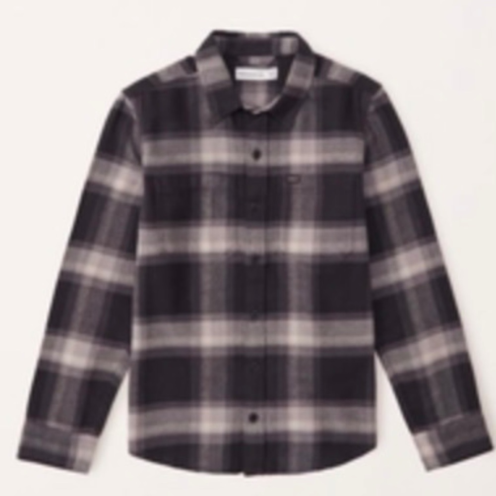Abercrombie Kids Flannel Button Down Bundle of 2